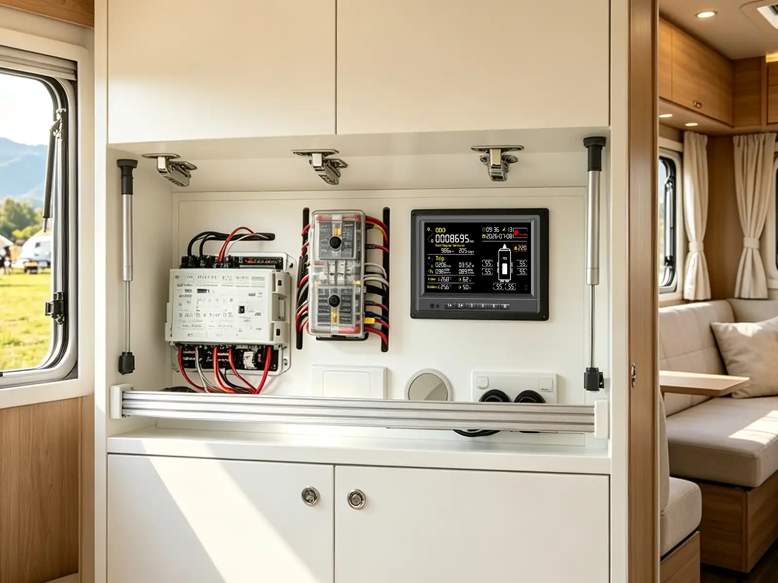 Original MF9 RV control and monitoring system installation